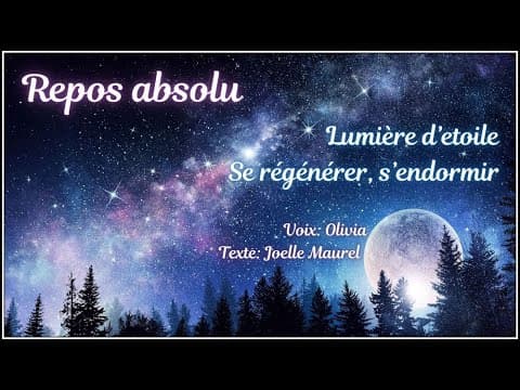 Méditation guidée du soir - Repos absolu, se régénérer, s'endormir, vaincre l'insomnie
