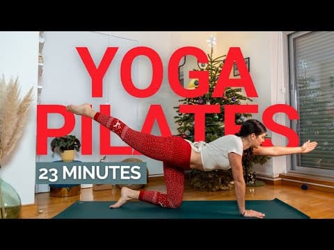 Yoga / Pilates Créative Workout | 23 Minutes Flow de Noël 🎄 - Cours Complet