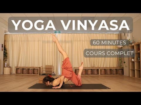 Yoga Vinyasa intermédiaire Cours complet 60 minutes Flow + Breathwork (français) 1 heure