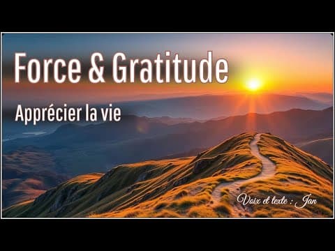 Méditation guidée du matin | Force & Gratitude | Apprécier la vie – Nouvelle version