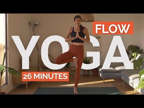 26 min Total Body Yoga Flow | Reveillez Votre Corps & Terminez Parfaitement Votre Journée