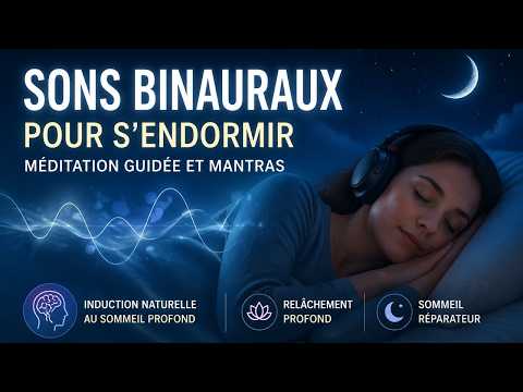 Méditation guidée du soir pour s’endormir | Sons binauraux sommeil profond